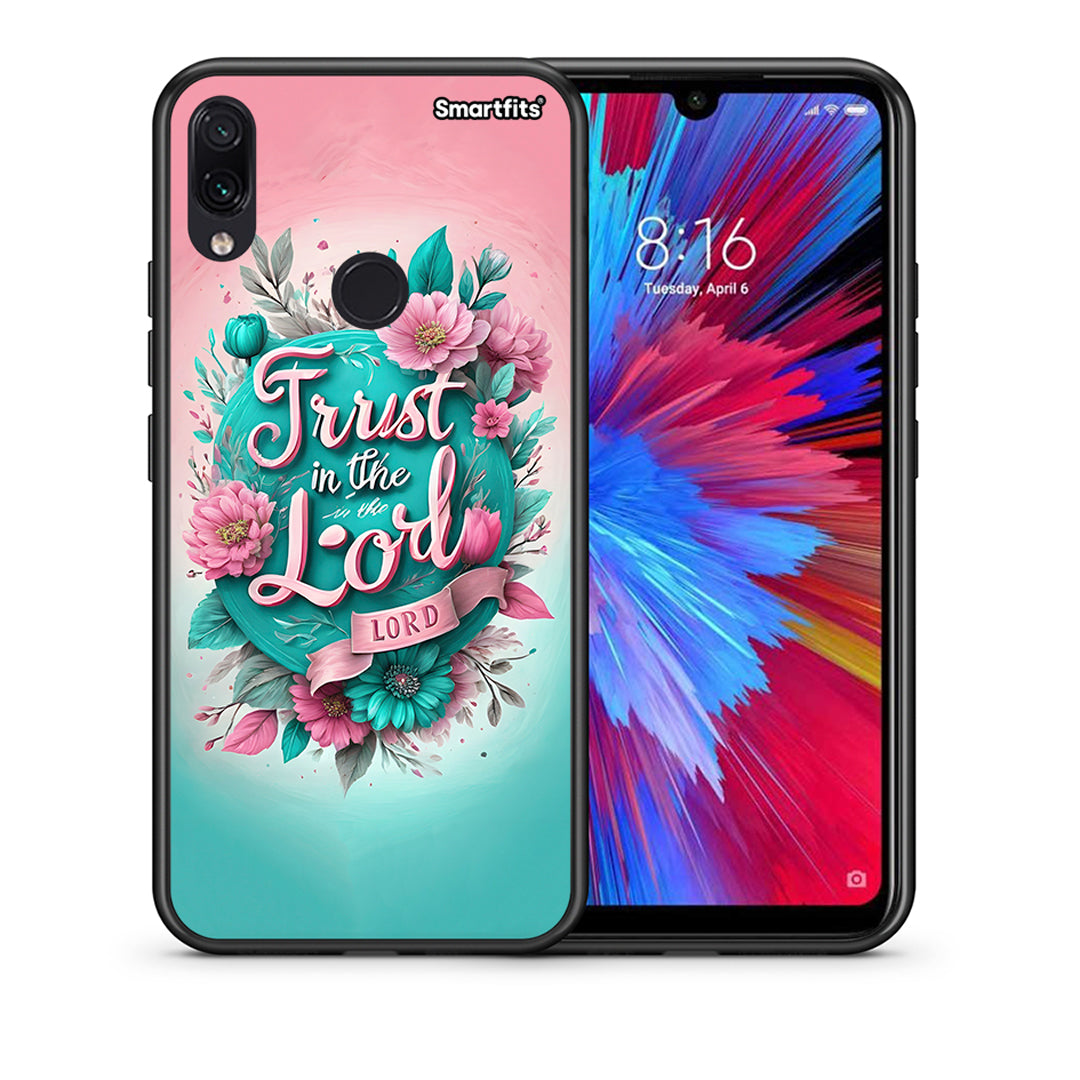 Θήκη Xiaomi Redmi Note 7 Lord Trust από τη Smartfits με σχέδιο στο πίσω μέρος και μαύρο περίβλημα | Xiaomi Redmi Note 7 Lord Trust case with colorful back and black bezels