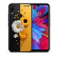 Thumbnail for Θήκη Xiaomi Redmi Note 7 Yellow Daisies από τη Smartfits με σχέδιο στο πίσω μέρος και μαύρο περίβλημα | Xiaomi Redmi Note 7 Yellow Daisies case with colorful back and black bezels