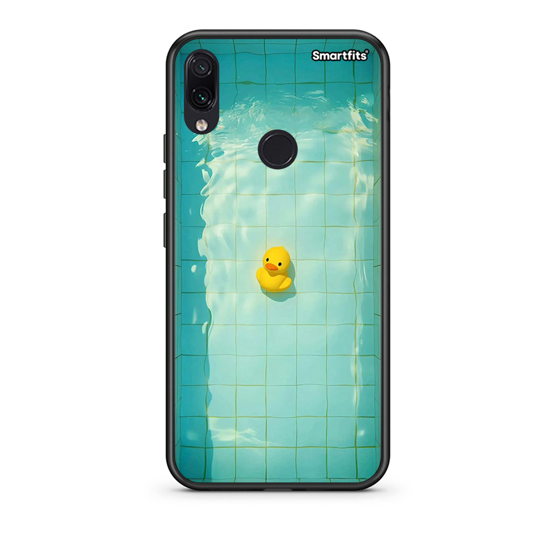 Xiaomi Redmi Note 7 Yellow Duck θήκη από τη Smartfits με σχέδιο στο πίσω μέρος και μαύρο περίβλημα | Smartphone case with colorful back and black bezels by Smartfits