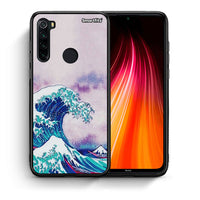 Thumbnail for Θήκη Xiaomi Redmi Note 8 Blue Waves από τη Smartfits με σχέδιο στο πίσω μέρος και μαύρο περίβλημα | Xiaomi Redmi Note 8 Blue Waves case with colorful back and black bezels