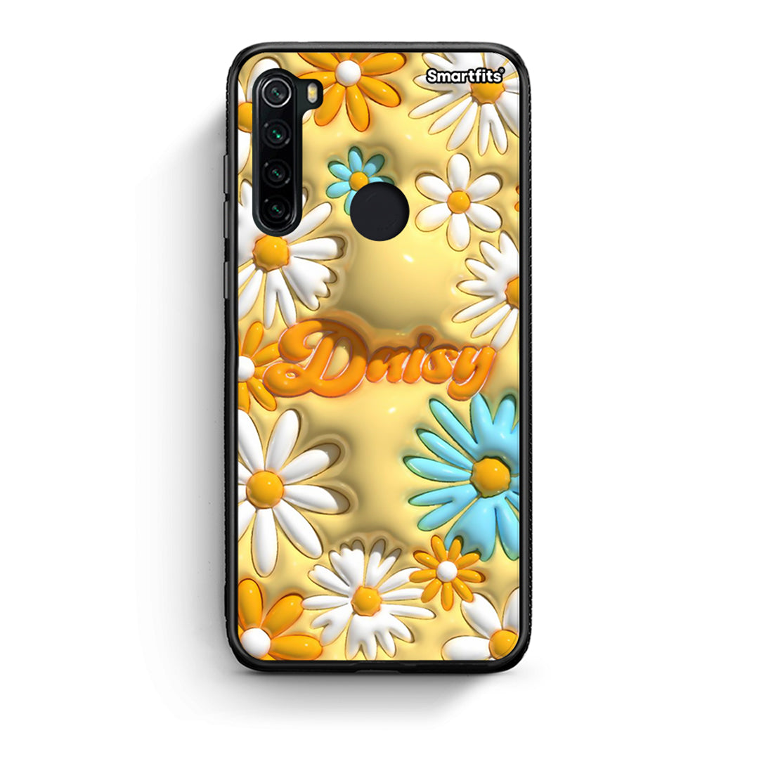 Xiaomi Redmi Note 8 Bubble Daisies θήκη από τη Smartfits με σχέδιο στο πίσω μέρος και μαύρο περίβλημα | Smartphone case with colorful back and black bezels by Smartfits