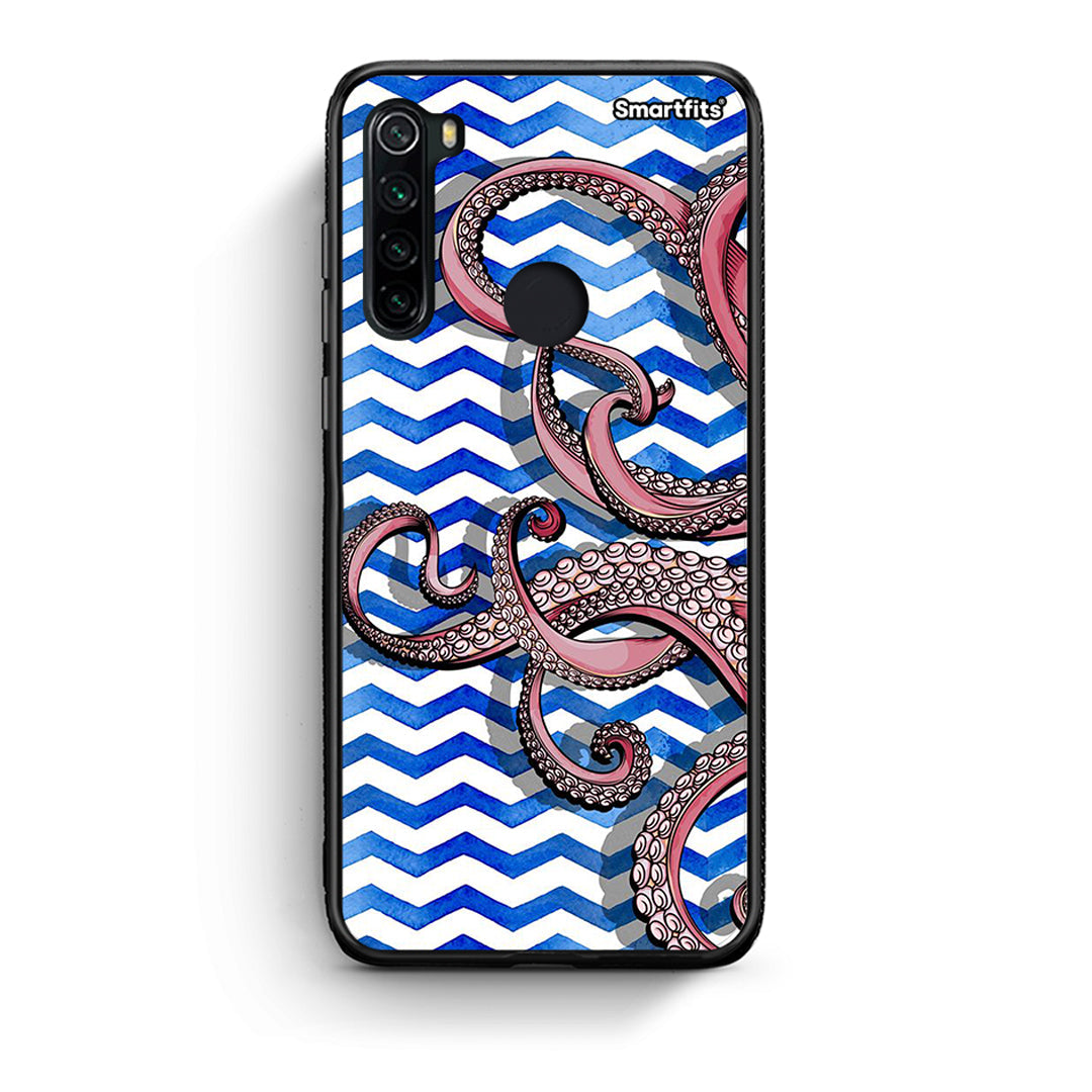 Xiaomi Redmi Note 8 Chevron Devilfish θήκη από τη Smartfits με σχέδιο στο πίσω μέρος και μαύρο περίβλημα | Smartphone case with colorful back and black bezels by Smartfits