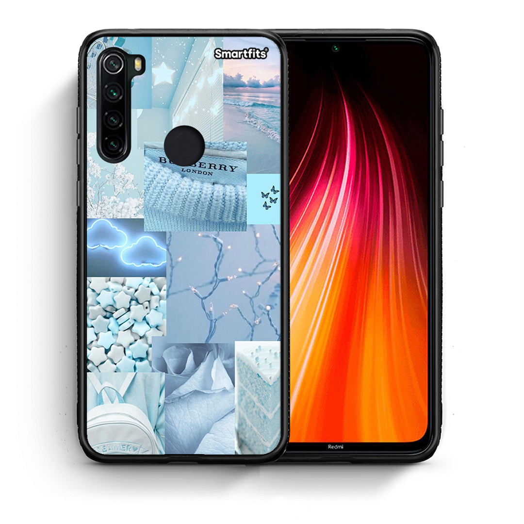 Θήκη Xiaomi Redmi Note 8 Ciel Aesthetic Collage από τη Smartfits με σχέδιο στο πίσω μέρος και μαύρο περίβλημα | Xiaomi Redmi Note 8 Ciel Aesthetic Collage case with colorful back and black bezels