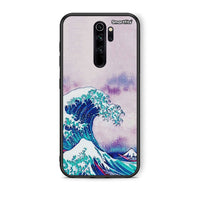 Thumbnail for Xiaomi Redmi Note 8 Pro Blue Waves θήκη από τη Smartfits με σχέδιο στο πίσω μέρος και μαύρο περίβλημα | Smartphone case with colorful back and black bezels by Smartfits