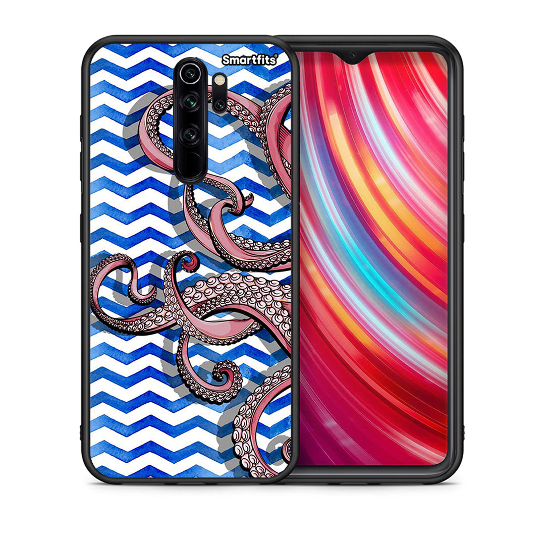 Θήκη Xiaomi Redmi Note 8 Pro Chevron Devilfish από τη Smartfits με σχέδιο στο πίσω μέρος και μαύρο περίβλημα | Xiaomi Redmi Note 8 Pro Chevron Devilfish case with colorful back and black bezels