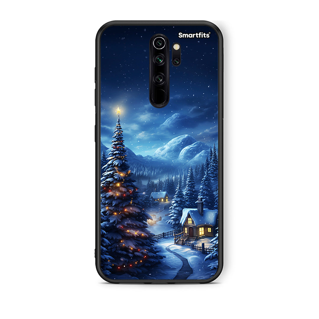 Xiaomi Redmi Note 8 Pro Christmas Scenery θήκη από τη Smartfits με σχέδιο στο πίσω μέρος και μαύρο περίβλημα | Smartphone case with colorful back and black bezels by Smartfits