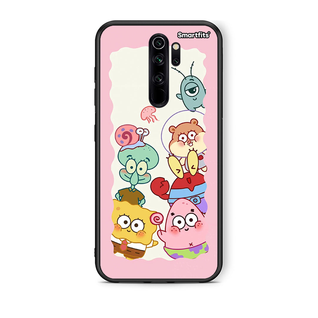 Xiaomi Redmi Note 8 Pro Cute Companion θήκη από τη Smartfits με σχέδιο στο πίσω μέρος και μαύρο περίβλημα | Smartphone case with colorful back and black bezels by Smartfits