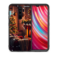 Thumbnail for Θήκη Xiaomi Redmi Note 8 Pro Home For Christmas από τη Smartfits με σχέδιο στο πίσω μέρος και μαύρο περίβλημα | Xiaomi Redmi Note 8 Pro Home For Christmas case with colorful back and black bezels