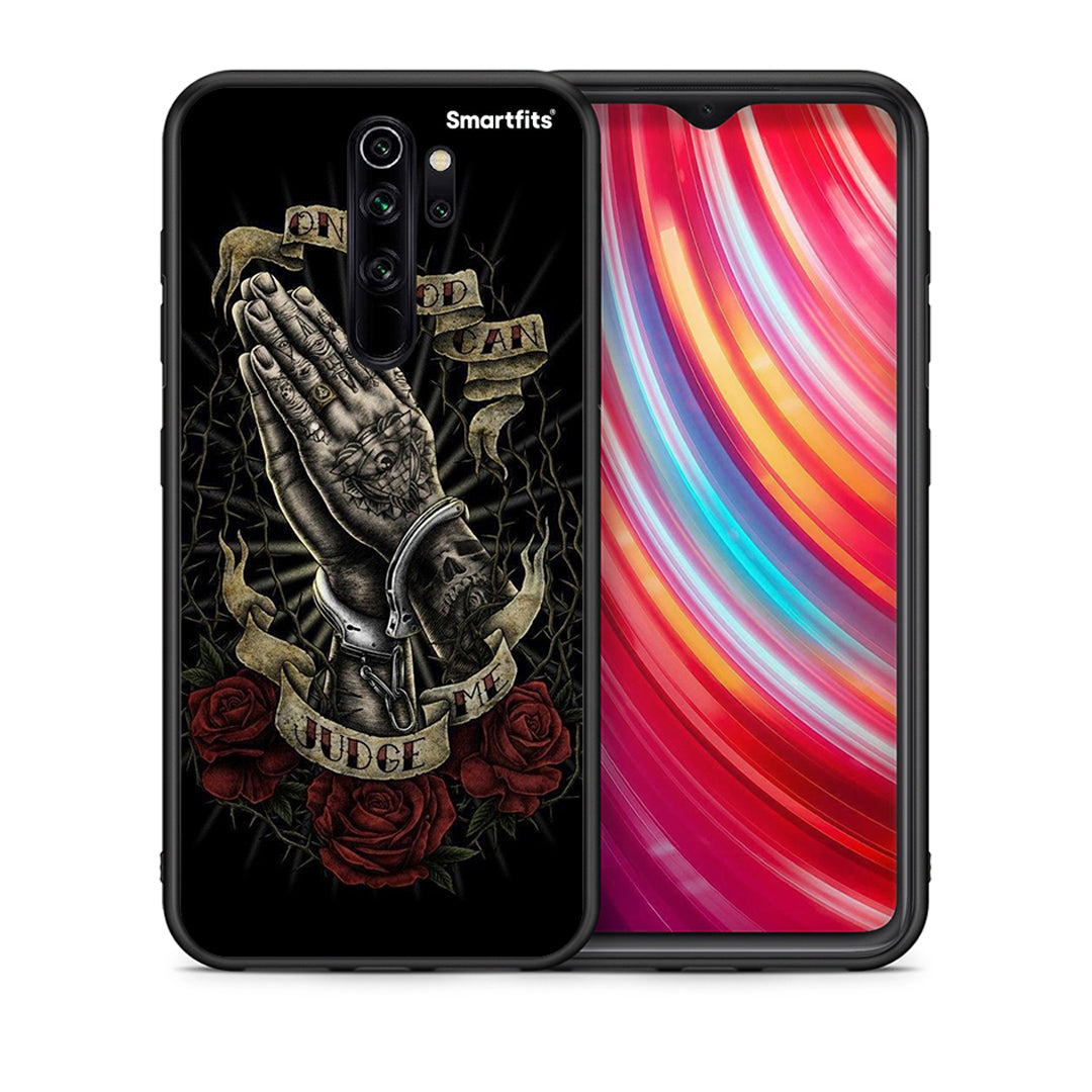 Θήκη Xiaomi Redmi Note 8 Pro Judge By God από τη Smartfits με σχέδιο στο πίσω μέρος και μαύρο περίβλημα | Xiaomi Redmi Note 8 Pro Judge By God case with colorful back and black bezels