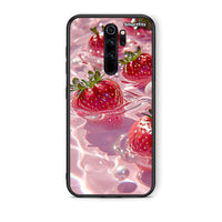 Thumbnail for Xiaomi Redmi Note 8 Pro Juicy Strawberries θήκη από τη Smartfits με σχέδιο στο πίσω μέρος και μαύρο περίβλημα | Smartphone case with colorful back and black bezels by Smartfits