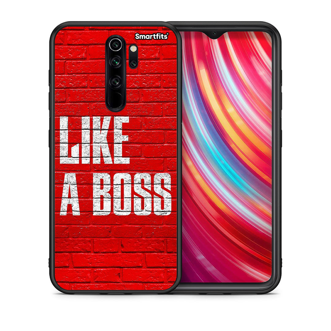 Θήκη Xiaomi Redmi Note 8 Pro Like A Boss από τη Smartfits με σχέδιο στο πίσω μέρος και μαύρο περίβλημα | Xiaomi Redmi Note 8 Pro Like A Boss case with colorful back and black bezels