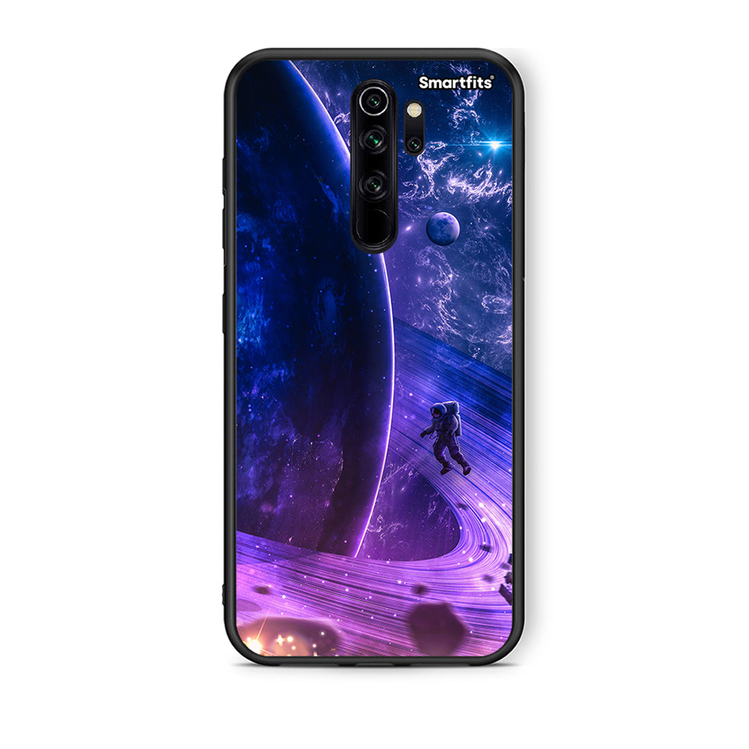 Xiaomi Redmi Note 8 Pro Lost Astronaut θήκη από τη Smartfits με σχέδιο στο πίσω μέρος και μαύρο περίβλημα | Smartphone case with colorful back and black bezels by Smartfits