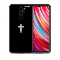 Thumbnail for Θήκη Xiaomi Redmi Note 8 Pro White Cross από τη Smartfits με σχέδιο στο πίσω μέρος και μαύρο περίβλημα | Xiaomi Redmi Note 8 Pro White Cross case with colorful back and black bezels