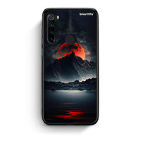 Thumbnail for Xiaomi Redmi Note 8 Red Full Moon θήκη από τη Smartfits με σχέδιο στο πίσω μέρος και μαύρο περίβλημα | Smartphone case with colorful back and black bezels by Smartfits