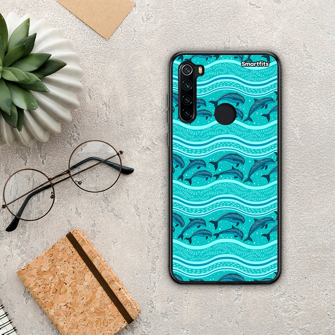 Swimming Dolphins - Xiaomi Redmi Note 8 case