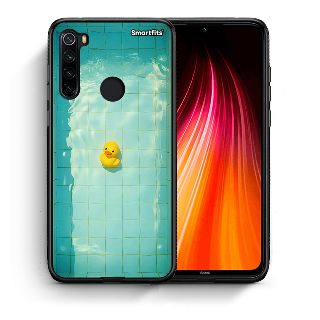 Θήκη Xiaomi Redmi Note 8 Yellow Duck από τη Smartfits με σχέδιο στο πίσω μέρος και μαύρο περίβλημα | Xiaomi Redmi Note 8 Yellow Duck case with colorful back and black bezels