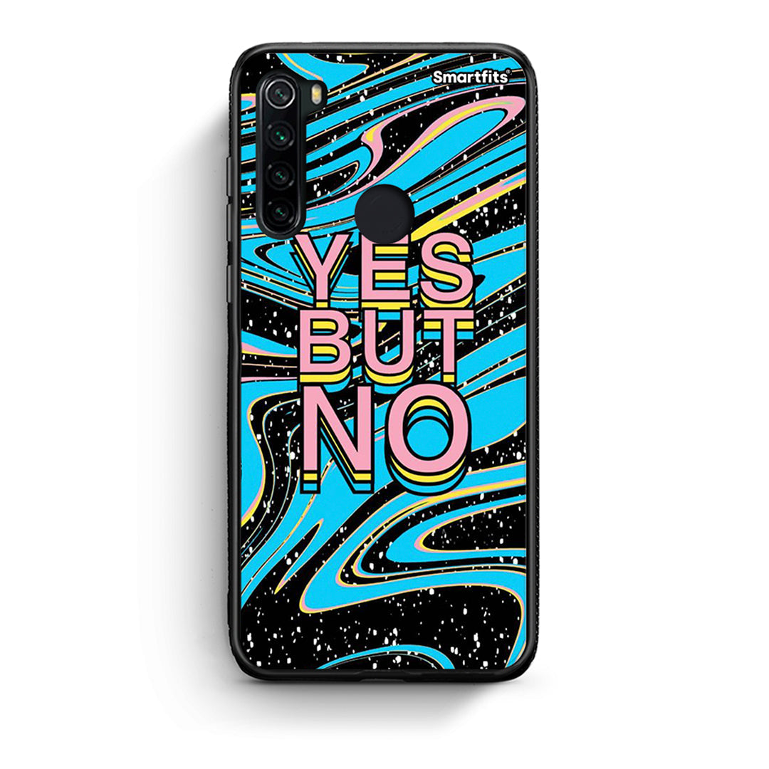 Xiaomi Redmi Note 8 Yes But No θήκη από τη Smartfits με σχέδιο στο πίσω μέρος και μαύρο περίβλημα | Smartphone case with colorful back and black bezels by Smartfits