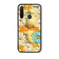 Thumbnail for Xiaomi Redmi Note 8T Bubble Daisies θήκη από τη Smartfits με σχέδιο στο πίσω μέρος και μαύρο περίβλημα | Smartphone case with colorful back and black bezels by Smartfits