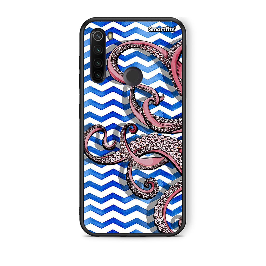 Xiaomi Redmi Note 8T Chevron Devilfish θήκη από τη Smartfits με σχέδιο στο πίσω μέρος και μαύρο περίβλημα | Smartphone case with colorful back and black bezels by Smartfits