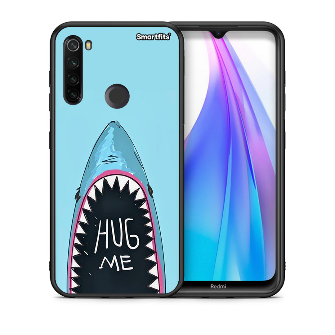 Θήκη Xiaomi Redmi Note 8T Hug Me από τη Smartfits με σχέδιο στο πίσω μέρος και μαύρο περίβλημα | Xiaomi Redmi Note 8 Hug Me case with colorful back and black bezels