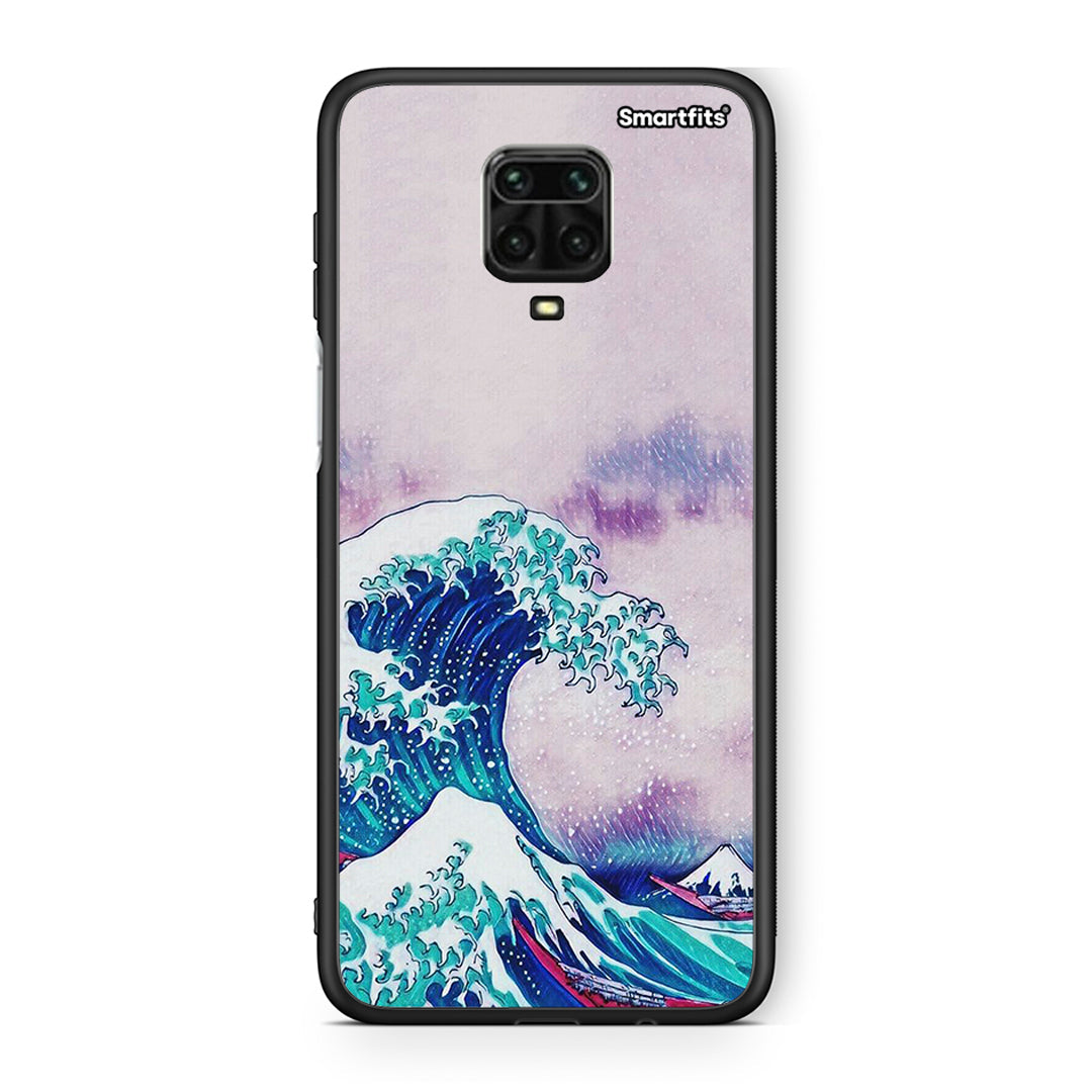 Xiaomi Redmi Note 9S / 9 Pro Blue Waves θήκη από τη Smartfits με σχέδιο στο πίσω μέρος και μαύρο περίβλημα | Smartphone case with colorful back and black bezels by Smartfits