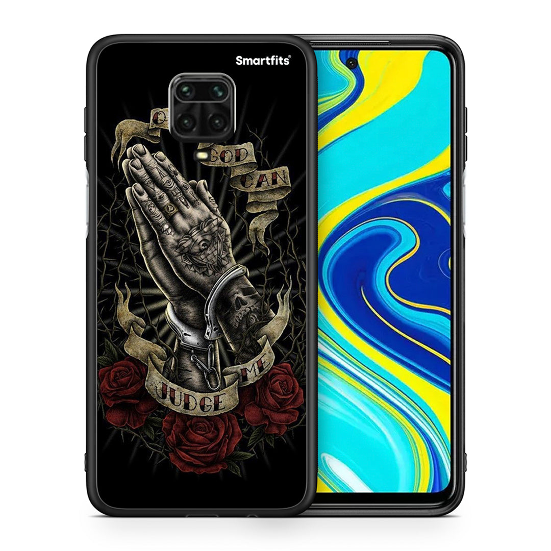 Θήκη Xiaomi Redmi Note 9S / 9 Pro Judge By God από τη Smartfits με σχέδιο στο πίσω μέρος και μαύρο περίβλημα | Xiaomi Redmi Note 9S / 9 Pro Judge By God case with colorful back and black bezels