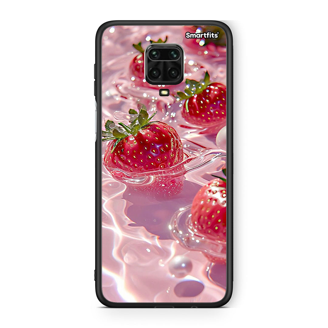 Xiaomi Redmi Note 9S / 9 Pro Juicy Strawberries θήκη από τη Smartfits με σχέδιο στο πίσω μέρος και μαύρο περίβλημα | Smartphone case with colorful back and black bezels by Smartfits