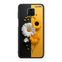 Thumbnail for Xiaomi Redmi Note 9S / 9 Pro Yellow Daisies θήκη από τη Smartfits με σχέδιο στο πίσω μέρος και μαύρο περίβλημα | Smartphone case with colorful back and black bezels by Smartfits