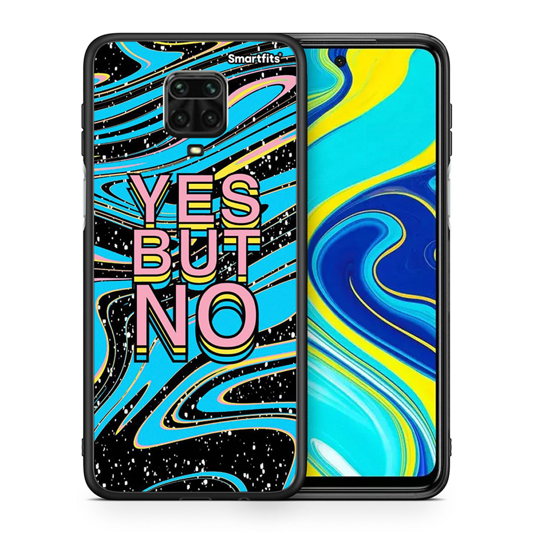 Θήκη Xiaomi Redmi Note 9S / 9 Pro Yes But No από τη Smartfits με σχέδιο στο πίσω μέρος και μαύρο περίβλημα | Xiaomi Redmi Note 9S / 9 Pro Yes But No case with colorful back and black bezels