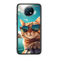 Thumbnail for Xiaomi Redmi Note 9T Summer Cat θήκη από τη Smartfits με σχέδιο στο πίσω μέρος και μαύρο περίβλημα | Smartphone case with colorful back and black bezels by Smartfits