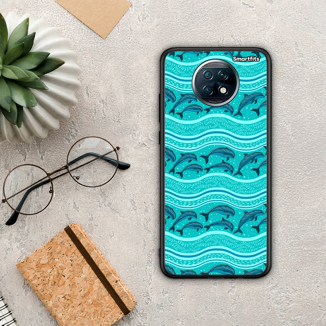 Swimming Dolphins - Xiaomi Redmi Note 9T case