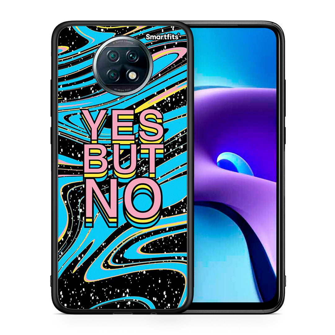 Θήκη Xiaomi Redmi Note 9T Yes But No από τη Smartfits με σχέδιο στο πίσω μέρος και μαύρο περίβλημα | Xiaomi Redmi Note 9T Yes But No case with colorful back and black bezels