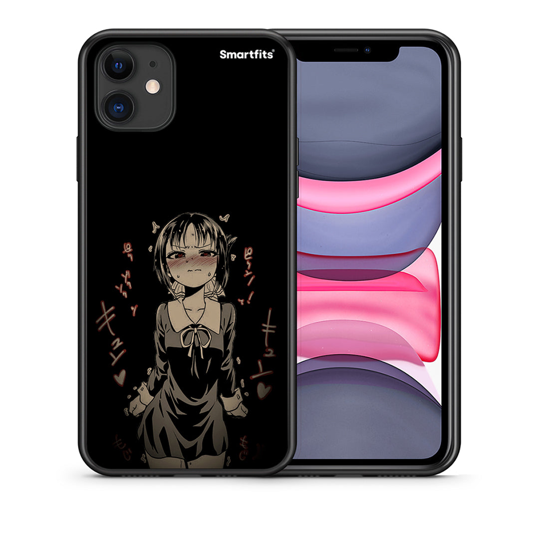 Θήκη iPhone 11 Anime Girl από τη Smartfits με σχέδιο στο πίσω μέρος και μαύρο περίβλημα | iPhone 11 Anime Girl case with colorful back and black bezels