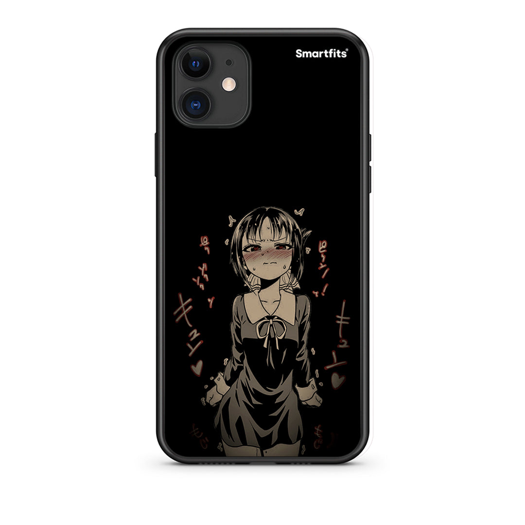 iPhone 11 Anime Girl Θήκη από τη Smartfits με σχέδιο στο πίσω μέρος και μαύρο περίβλημα | Smartphone case with colorful back and black bezels by Smartfits