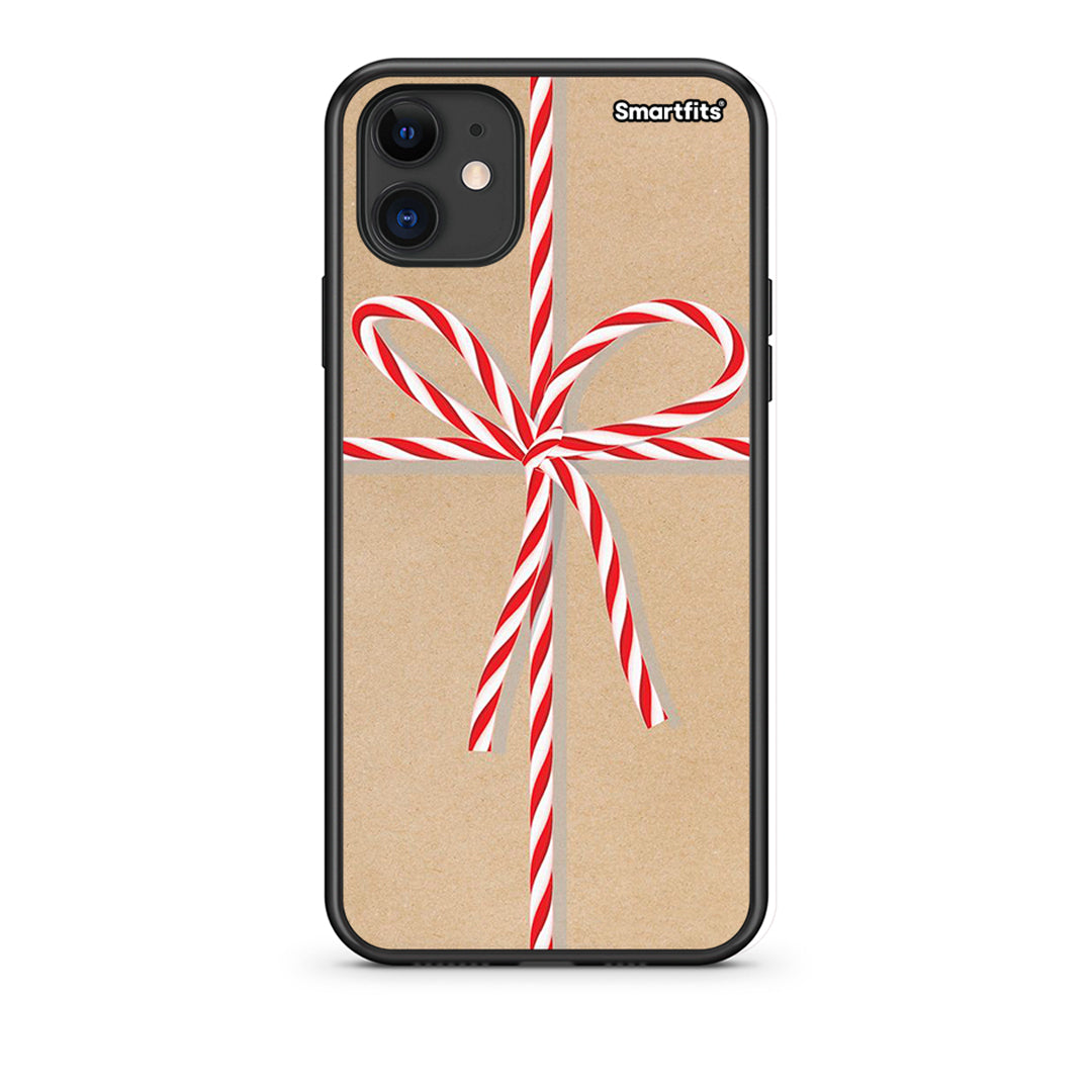 iPhone 11 Christmas Gift Θήκη από τη Smartfits με σχέδιο στο πίσω μέρος και μαύρο περίβλημα | Smartphone case with colorful back and black bezels by Smartfits