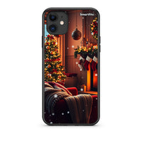 Thumbnail for iPhone 11 Home For Christmas Θήκη από τη Smartfits με σχέδιο στο πίσω μέρος και μαύρο περίβλημα | Smartphone case with colorful back and black bezels by Smartfits