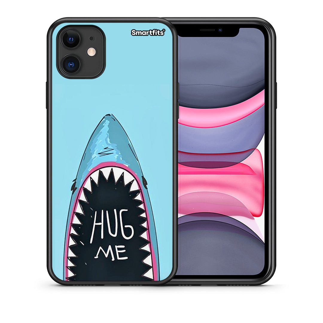 Θήκη iPhone 11 Hug Me από τη Smartfits με σχέδιο στο πίσω μέρος και μαύρο περίβλημα | iPhone 11 Hug Me case with colorful back and black bezels