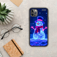 Thumbnail for Christmas Neon Snowman - iPhone 11 Pro θήκη