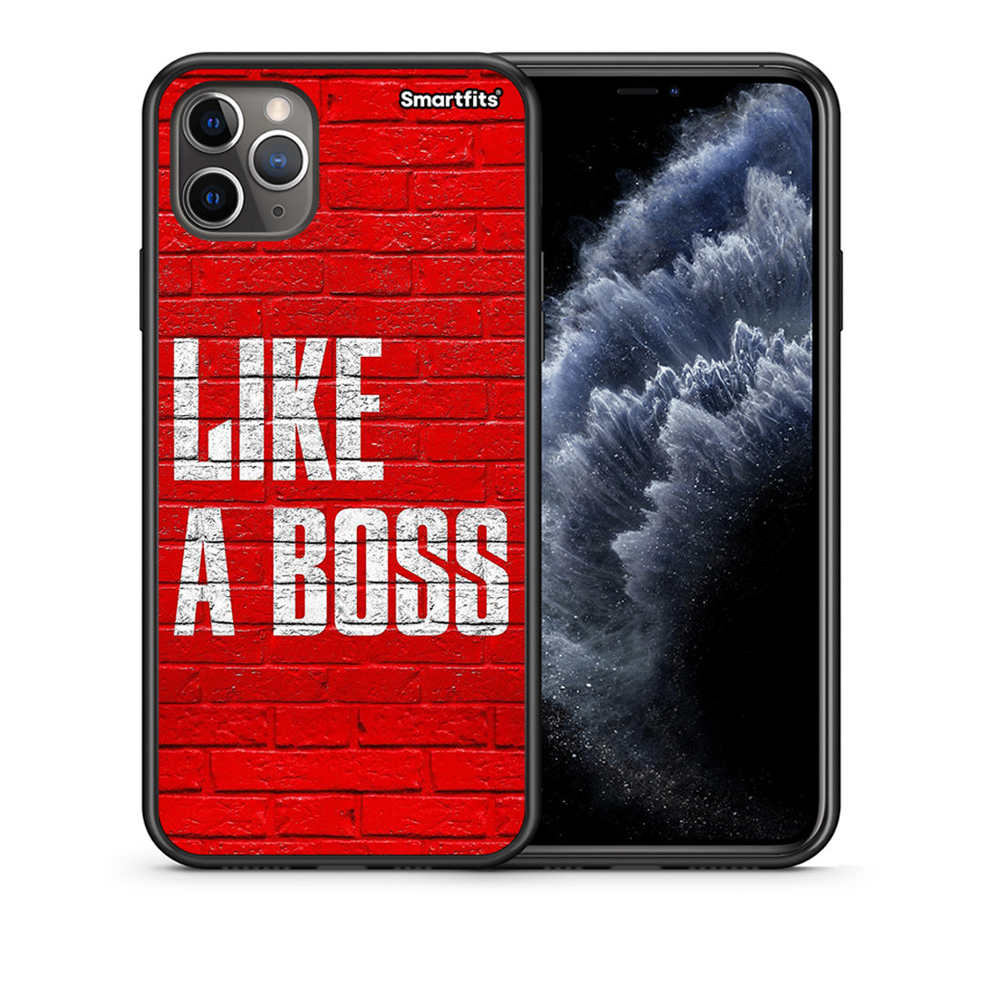 Θήκη iPhone 11 Pro Max Like A Boss από τη Smartfits με σχέδιο στο πίσω μέρος και μαύρο περίβλημα | iPhone 11 Pro Max Like A Boss case with colorful back and black bezels