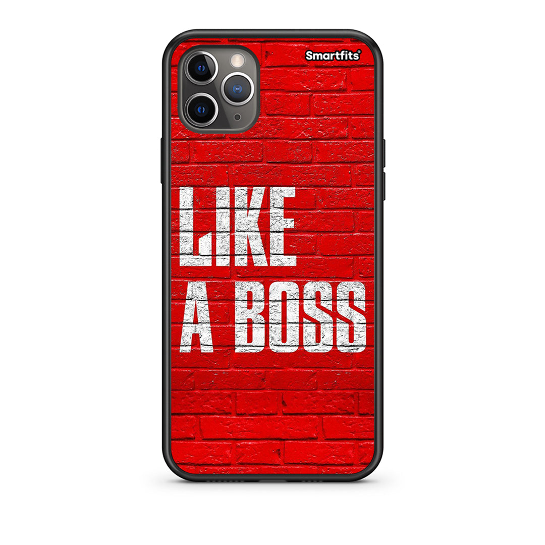 iPhone 11 Pro Like A Boss Θήκη από τη Smartfits με σχέδιο στο πίσω μέρος και μαύρο περίβλημα | Smartphone case with colorful back and black bezels by Smartfits