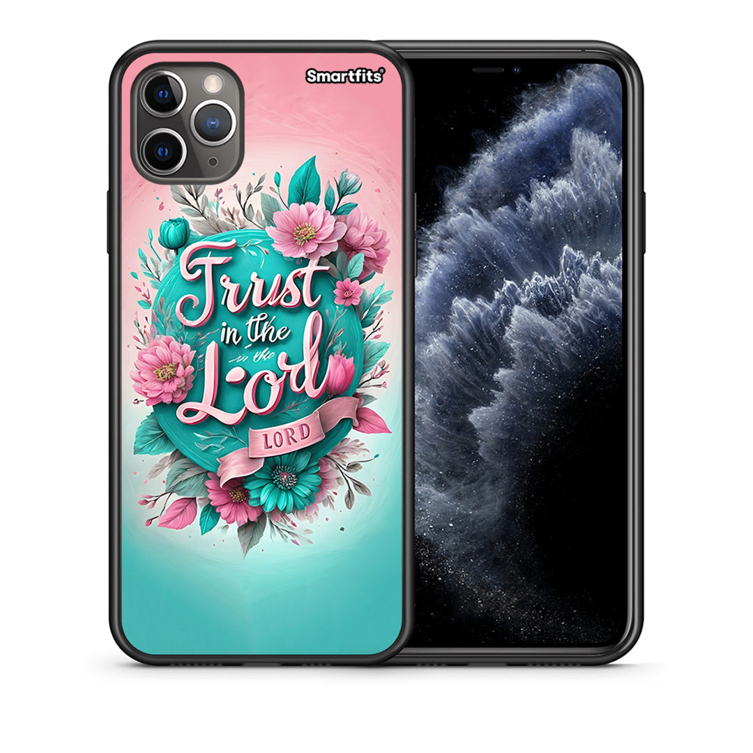 Θήκη iPhone 11 Pro Max Lord Trust από τη Smartfits με σχέδιο στο πίσω μέρος και μαύρο περίβλημα | iPhone 11 Pro Max Lord Trust case with colorful back and black bezels