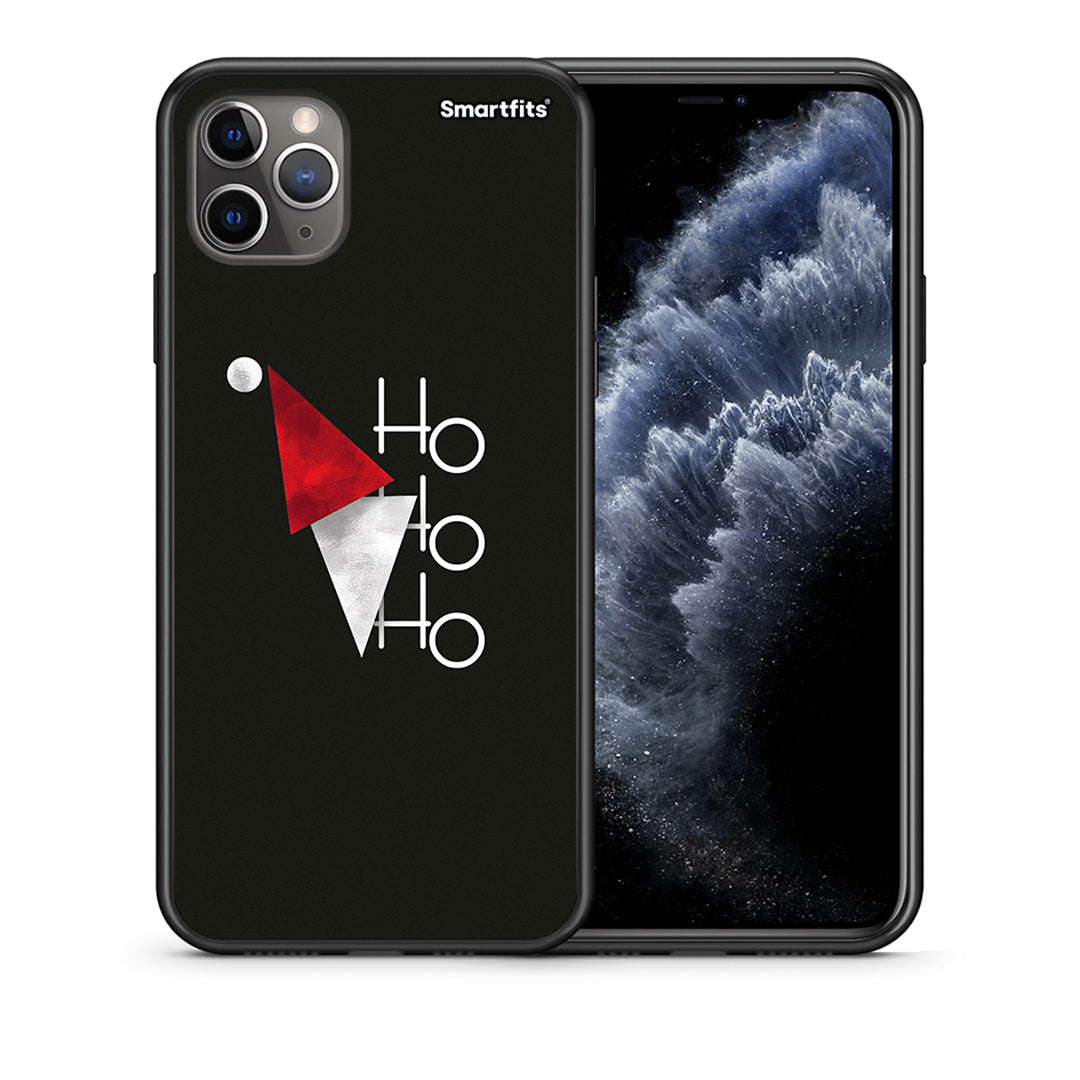 Θήκη iPhone 11 Pro Minimal Christmas από τη Smartfits με σχέδιο στο πίσω μέρος και μαύρο περίβλημα | iPhone 11 Pro Minimal Christmas case with colorful back and black bezels