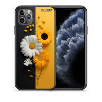 Thumbnail for Θήκη iPhone 11 Pro Max Yellow Daisies από τη Smartfits με σχέδιο στο πίσω μέρος και μαύρο περίβλημα | iPhone 11 Pro Max Yellow Daisies case with colorful back and black bezels