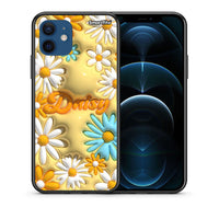 Thumbnail for Θήκη iPhone 12 Bubble Daisies από τη Smartfits με σχέδιο στο πίσω μέρος και μαύρο περίβλημα | iPhone 12 Bubble Daisies case with colorful back and black bezels