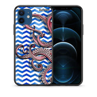 Thumbnail for Θήκη iPhone 12 Pro Chevron Devilfish από τη Smartfits με σχέδιο στο πίσω μέρος και μαύρο περίβλημα | iPhone 12 Pro Chevron Devilfish case with colorful back and black bezels