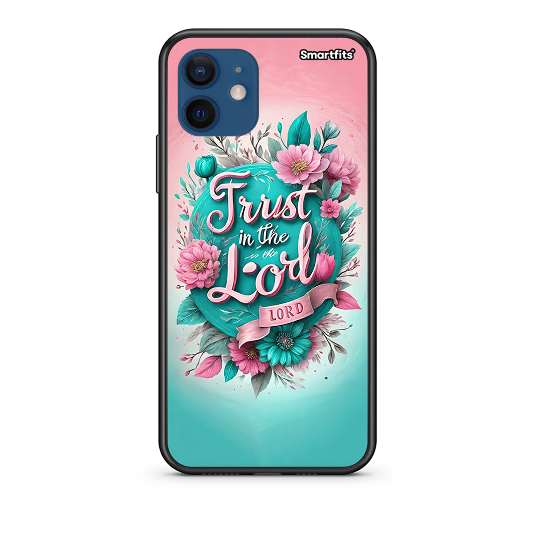 Θήκη iPhone 12 Lord Trust από τη Smartfits με σχέδιο στο πίσω μέρος και μαύρο περίβλημα | iPhone 12 Lord Trust case with colorful back and black bezels