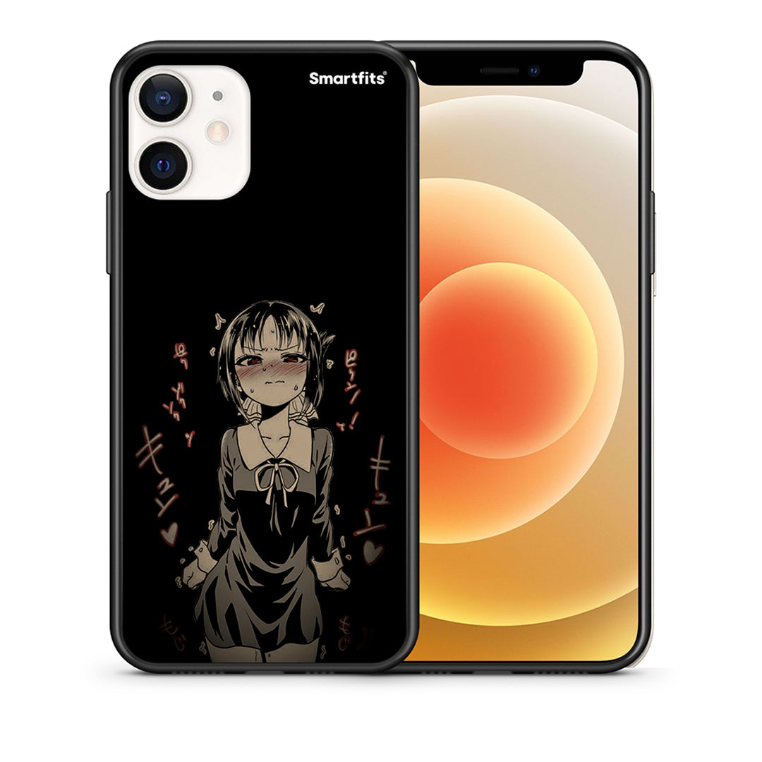 Θήκη iPhone 12 Mini Anime Girl από τη Smartfits με σχέδιο στο πίσω μέρος και μαύρο περίβλημα | iPhone 12 Mini Anime Girl case with colorful back and black bezels