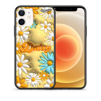 Thumbnail for Θήκη iPhone 12 Mini Bubble Daisies από τη Smartfits με σχέδιο στο πίσω μέρος και μαύρο περίβλημα | iPhone 12 Mini Bubble Daisies case with colorful back and black bezels