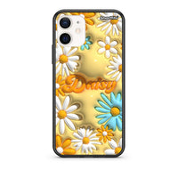 Thumbnail for Θήκη iPhone 12 Mini Bubble Daisies από τη Smartfits με σχέδιο στο πίσω μέρος και μαύρο περίβλημα | iPhone 12 Mini Bubble Daisies case with colorful back and black bezels