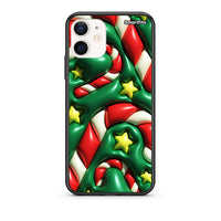 Thumbnail for Θήκη iPhone 12 Mini Christmas Bubbles από τη Smartfits με σχέδιο στο πίσω μέρος και μαύρο περίβλημα | iPhone 12 Mini Christmas Bubbles case with colorful back and black bezels